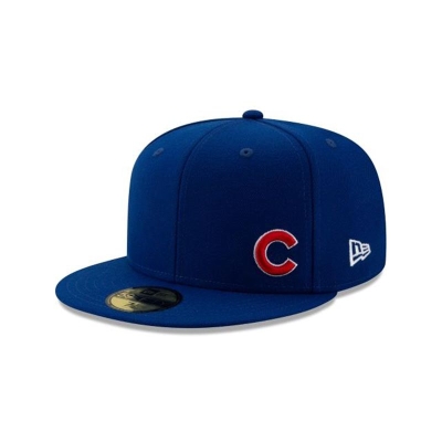 Blue Chicago Cubs Hat - New Era MLB Flawless 59FIFTY Fitted Caps USA0365921